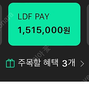 LDF 페이 ldf pay 151만 -> 142만원 판매