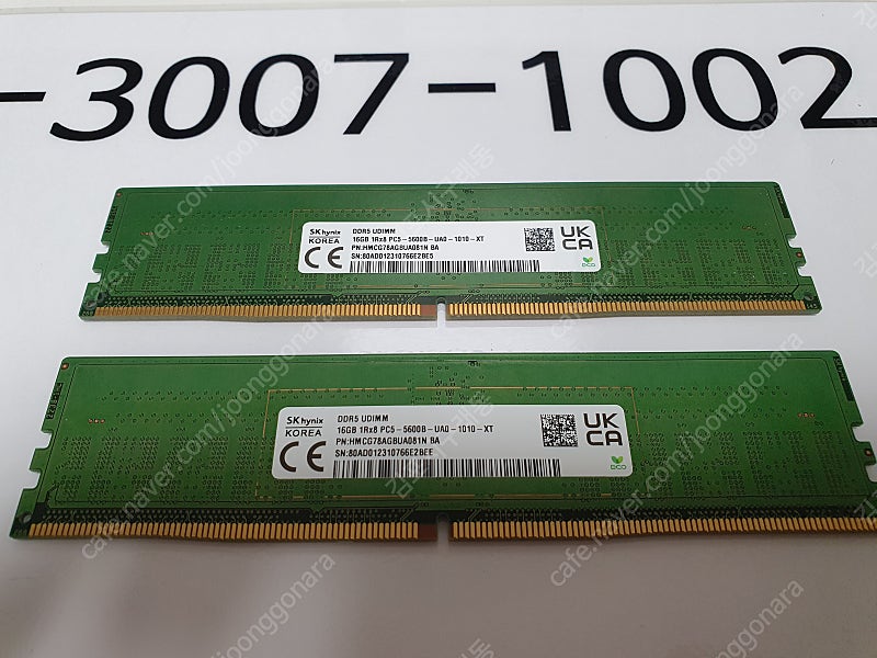 [ 판 매 중 ] SK하이닉스 DDR5-5600 (16GB * 2 ) A다이