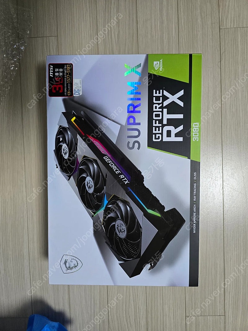 MSI RTX3080 슈프림 팝니다