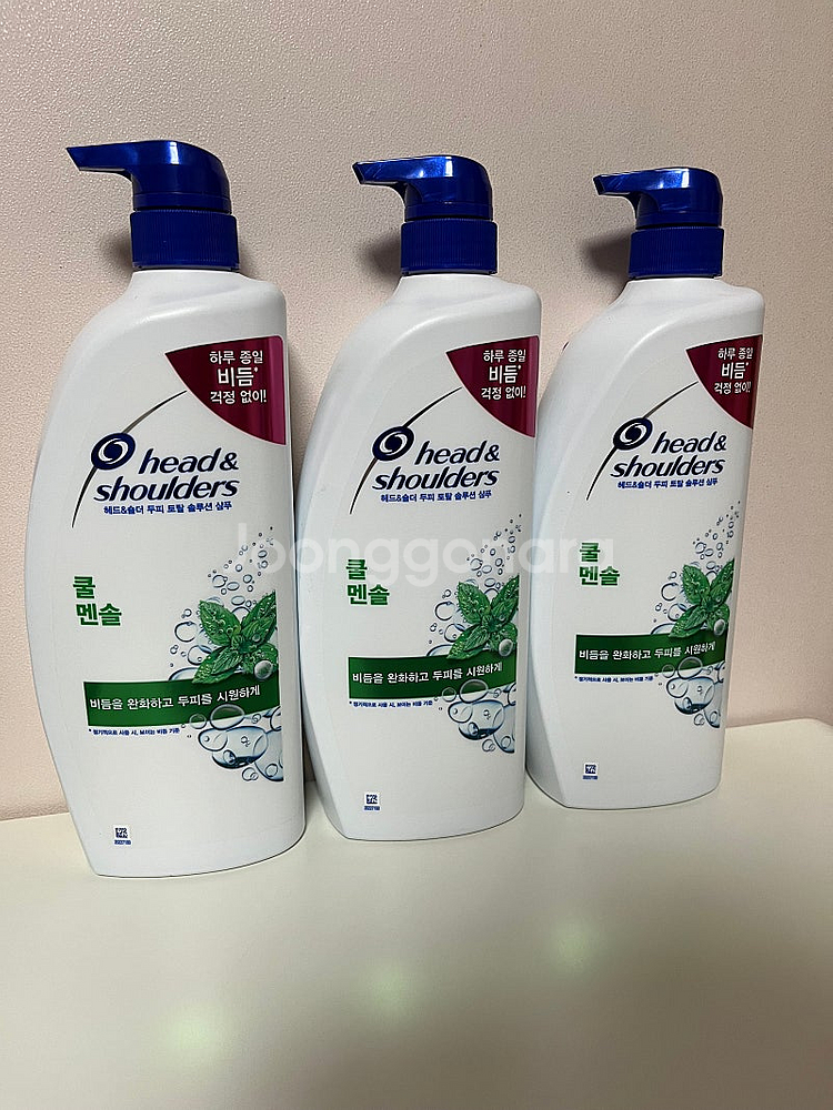 헤드앤숄더 쿨멘솔 샴푸 850ml 3개 일괄--0
