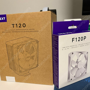 Nzxt T120 화이트 cpu 쿨러 판매합니다.