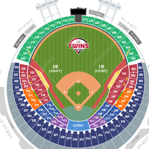 6/25 잠실야구장 엘지vs삼성 LG 응원석 1루 네이비 308 통로 3연석