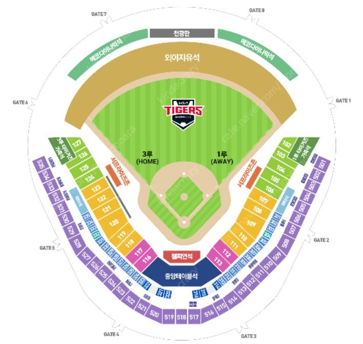 기아타이거즈 한화이글스 6월 21일 중앙테이블석 2연석