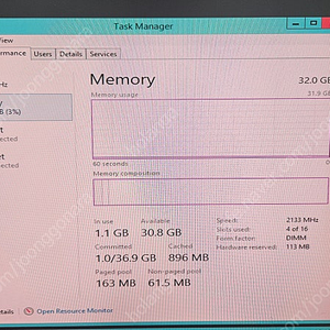 인텔 제온 E5-2680 v4 cpu 2장, 메모리 32G 서버