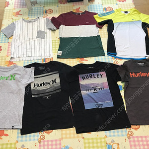 남아 여름 티셔츠 7벌 + 바지 2벌 (12,000원) 토토헤로스, 레노마, 휠라, Hurley