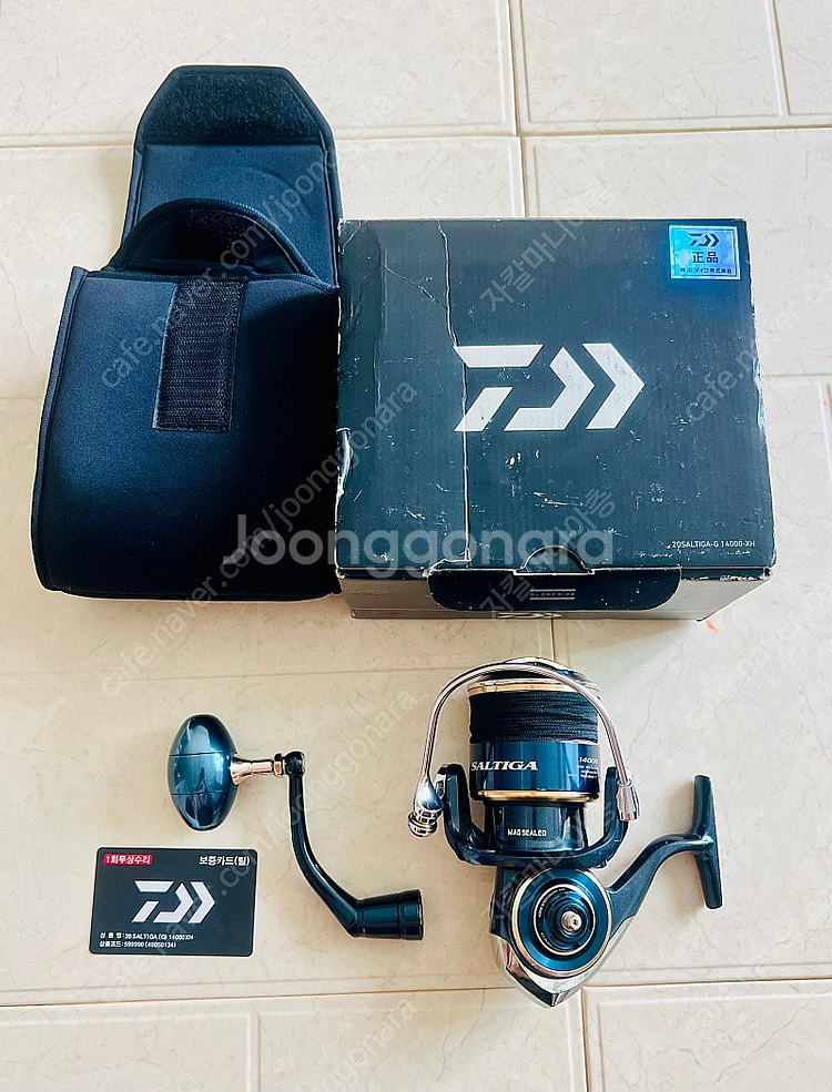 20솔티가 14000XH 한국다이와 파핑낚시 스피닝릴--0