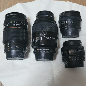 니콘렌즈 20mm , 35mm , 35-70mm , 105mm