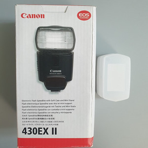 캐논 EOS SPEEDLITE 430 EX II 스트로보 플래쉬 정품 박스 포함