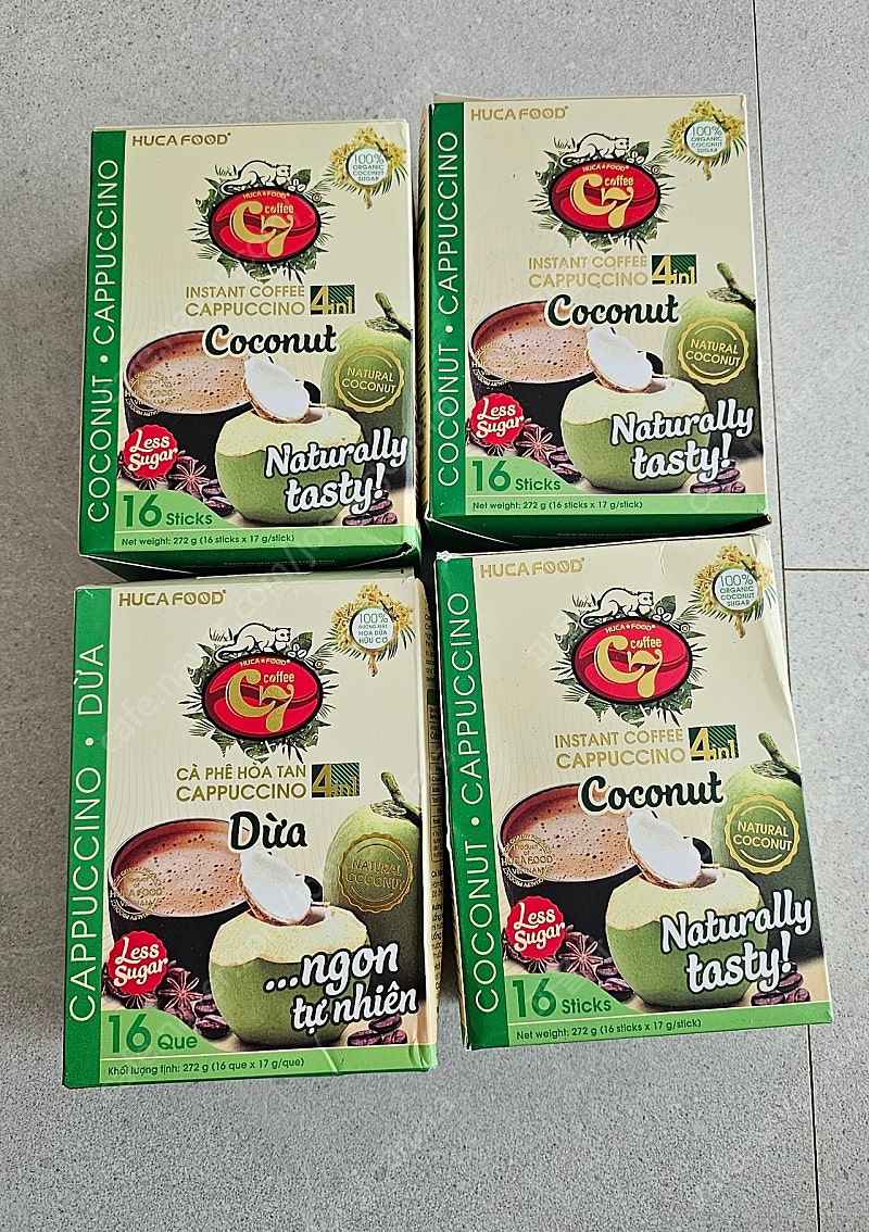 베트남 코코넛 커피 4박스