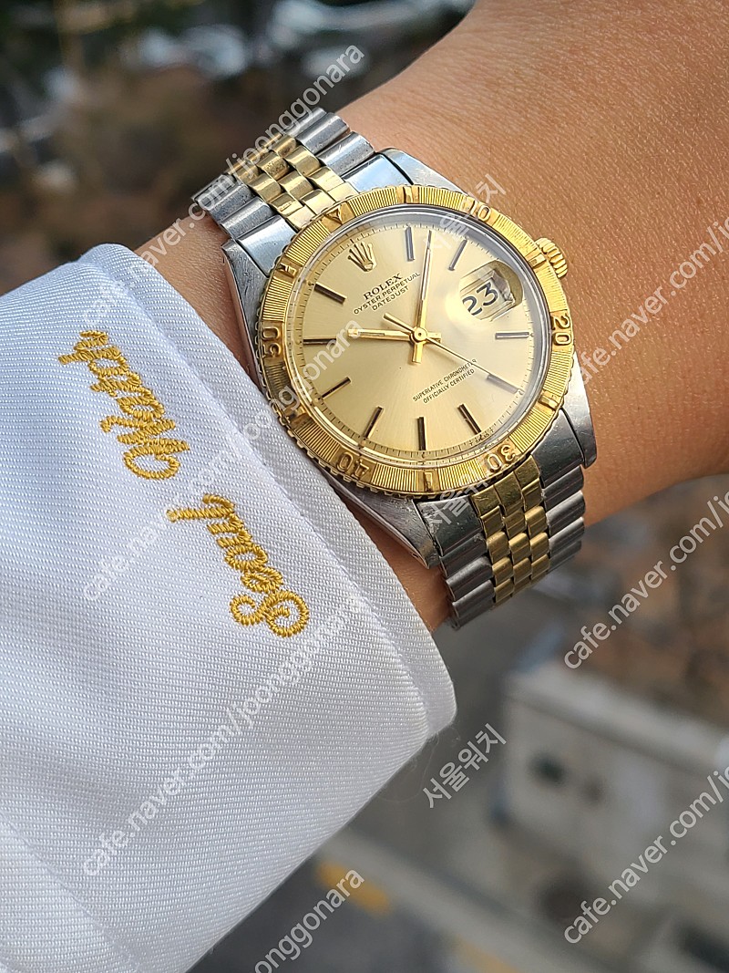 [정품] 롤렉스 데이저스트 썬더버드 턴오그래프 콤비 Ref.1625 빈티지 (Rolex Datejust Thunderbird Two-Tone Ref.1625 Vintage)