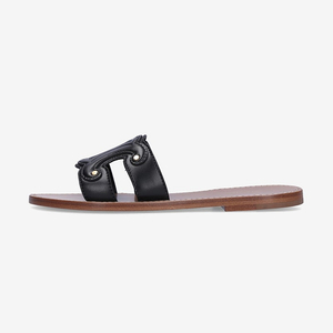 셀린느 트리옴페 카프 뮬 - 블랙 37 신발 샌들 미개봉 새상품