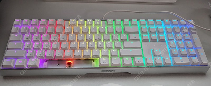 체리키보드 mx board 3.0s rgb 적축 화이트