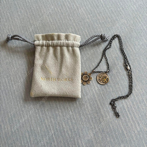 노스웍스 NORTH WORKS Flower Coin Necklace