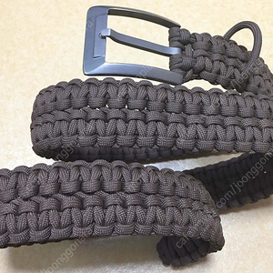 파라코드 등산 벨트 paracord belt survival belt titanium belt buckle