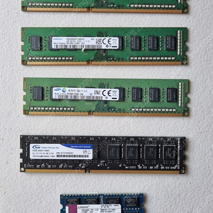 pc용 램 4g 4개 ddr3 & 노트북용 램 2g 일괄판매