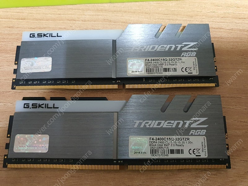 지스킬 DDR4-2400 TRIDENT Z 16G(8Gx2) 택포