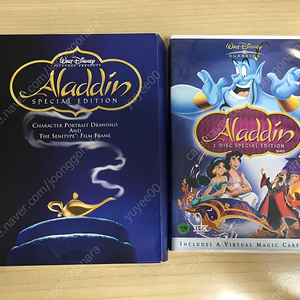 [팝니다] 디즈니 알라딘 애니메이션 한정판 DVD 팝니다(필름1, 원화8 포함)