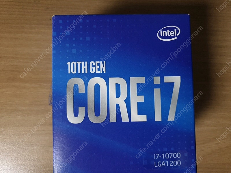 인텔 i7-10700 CPU, 박스 , 미사용기본쿨러 포함 28만