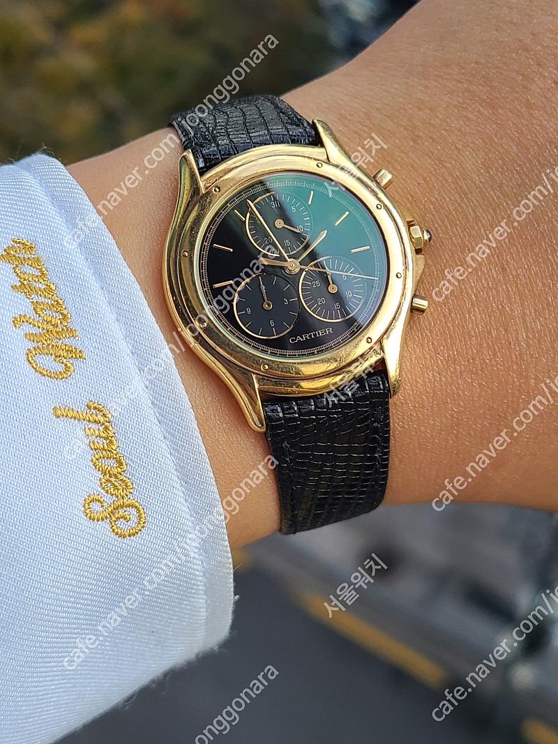 [정품] 까르띠에 팬더 쿠거 크로노그래프 18K 금통 L 라지 (Cartier Panthere Cougar Chronograph LM)