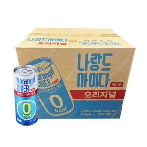 나랑드 사이다 제로 245ml x 30캔 x 2팩