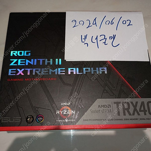 [메인보드] 쓰레드리퍼용 ASUS TRX40 Zenith II Extreme Alpha 풀박스 + 전용 워터블럭 증정