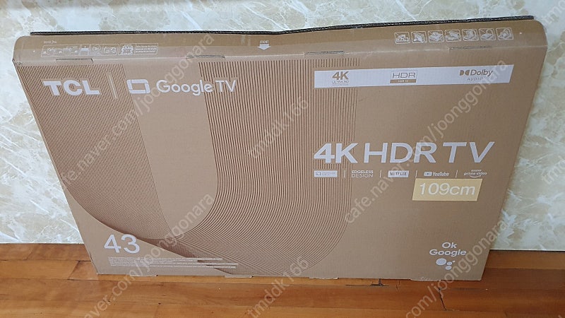 43인치 TCL 4K 스마트TV