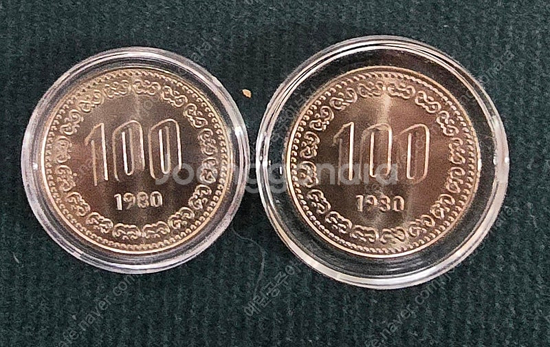 옛날주화)74년 100주~82년 100주 미사용--7