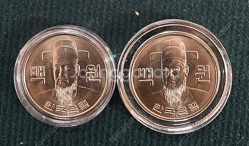 옛날주화)74년 100주~82년 100주 미사용--8