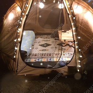 알파인클럽 돔 텐트 팜 (루프+바닥매트+카펫 포함)