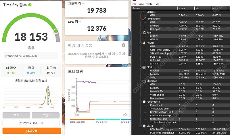 판매) 갤럭시3080ti ex, as25년4월