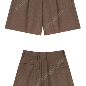 후왓웨어 Jumbo tailored shorts - brown