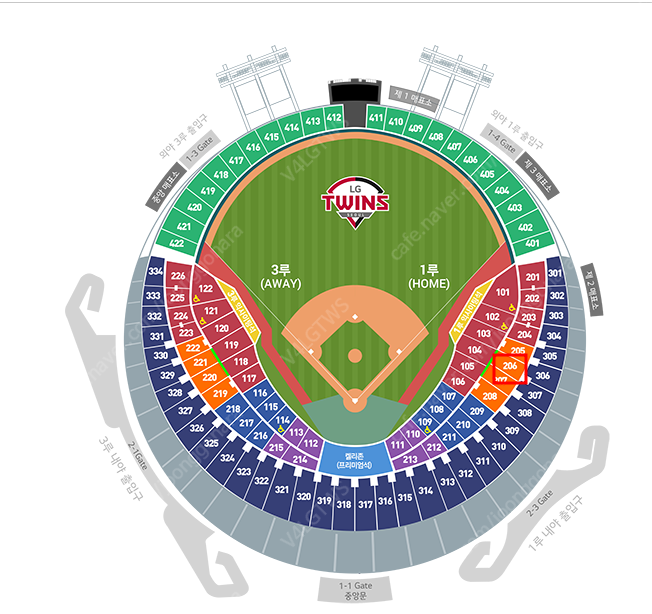 6월21일 금요일 LG트윈스 vs KT위즈 잠실야구장 1루 오렌지석(응원지정석) 2연석 판매합니다 장당 3.0