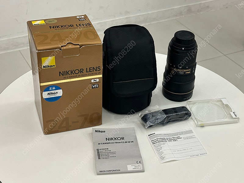 정품 Nikon 24-70 ED VR 렌즈 판매합니다. (박스풀) 니콘 24-70