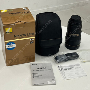 정품 Nikon 24-70 ED VR 렌즈 판매합니다. (박스풀) 니콘 24-70