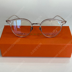 까르뱅 헌트2 HUNT II 투명 로즈골드 티타늄 하금테 안경 판매합니다. (새상품/ 케이스o)