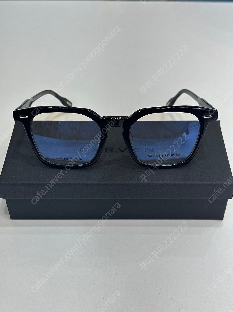 까르뱅 TERRA 테라 검정 뿔테 안경 이준기 안경 새안경 판매합니다.