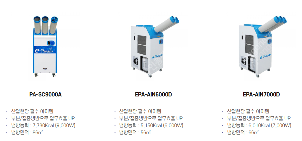 [판매]에어렉스 산업용이동식에어컨/산업용제습기/냉풍기/스노우반/캠핑용선풍기 당일배송 이미지