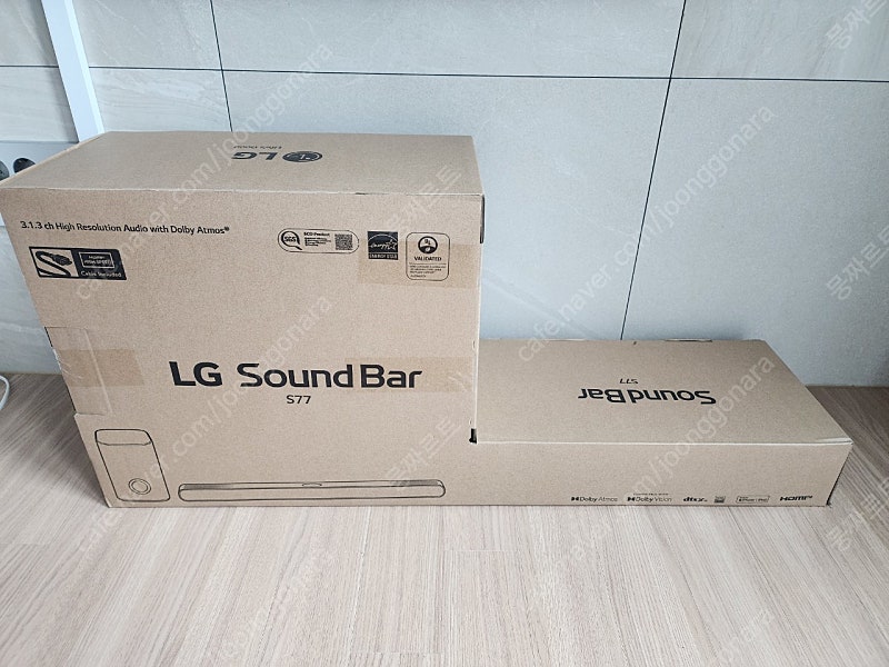 LG 사운드바 S77S 미개봉 새상품 팝니다.