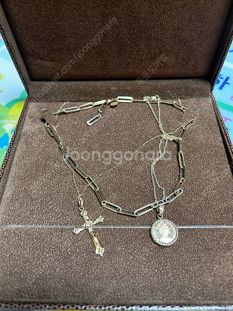 14K 엘리자베스 코인 목걸이--2