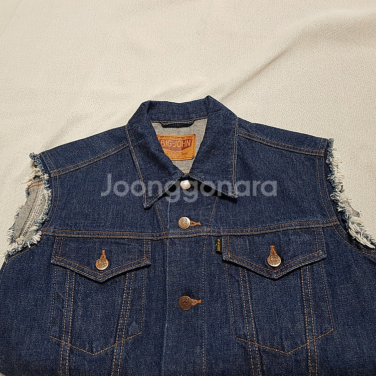 일본브랜드 빅존 데님 조끼 자켓 청자켓 베스트--5