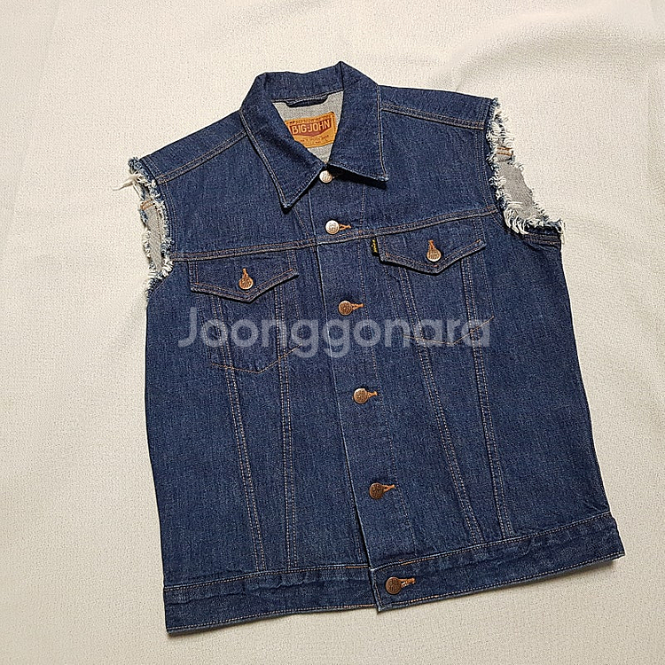 일본브랜드 빅존 데님 조끼 자켓 청자켓 베스트--7