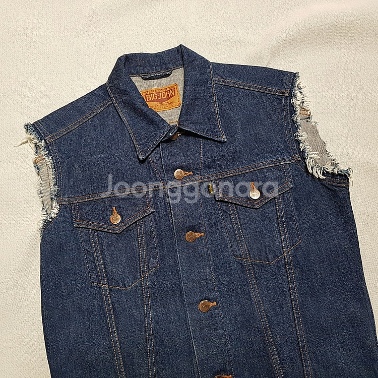일본브랜드 빅존 데님 조끼 자켓 청자켓 베스트--0