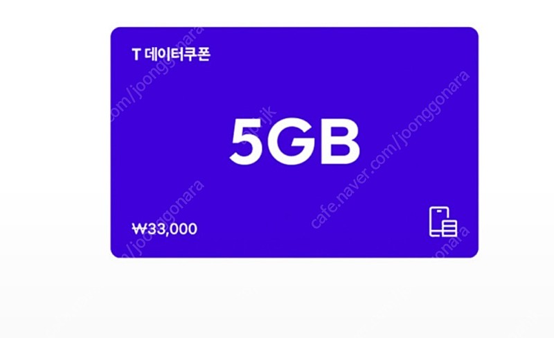 SK 데이터쿠폰 5GB