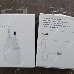 [정품] 미개봉 새제품 / 애플 충전기 20W USB-C (A2464) + 케이블 팝니다