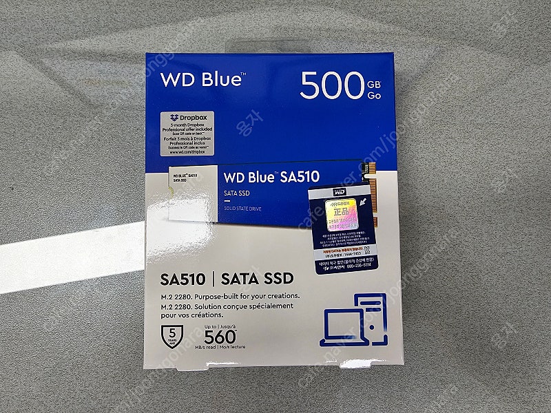 WD Blue SA510 M.2 SATA SSD 500GB 단순개봉