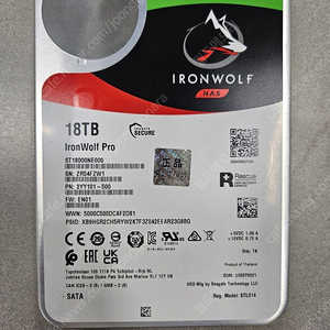 18TB SATA HDD (씨게이트 IRON WOLF/ W.D))