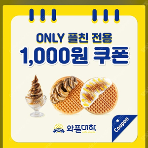 와플대학 천원쿠폰 300원