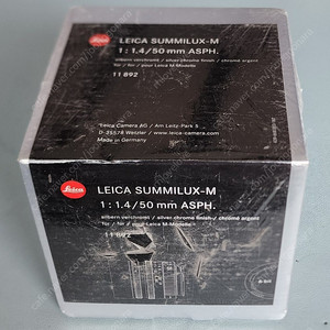 라이카 SUMMILUX-M 50mm f/1.4 ASPH 실버. 주미룩스. 미개봉. 정식.