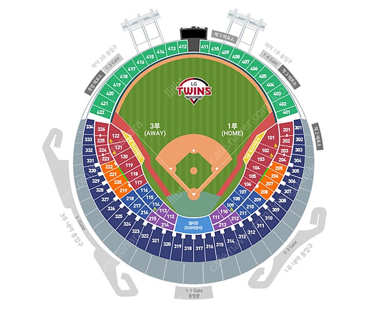 정가양도) Lg트윈스 vs kt위즈 금요일 1루 레드지정석 4연석