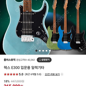 헥스 E300 입문용 일렉기타 팝니다